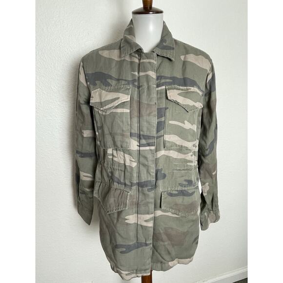 Rails Jacket Whitaker Sage Camo Utility Faux Fur Lined Outdoors FLAW - Picture 1 of 16